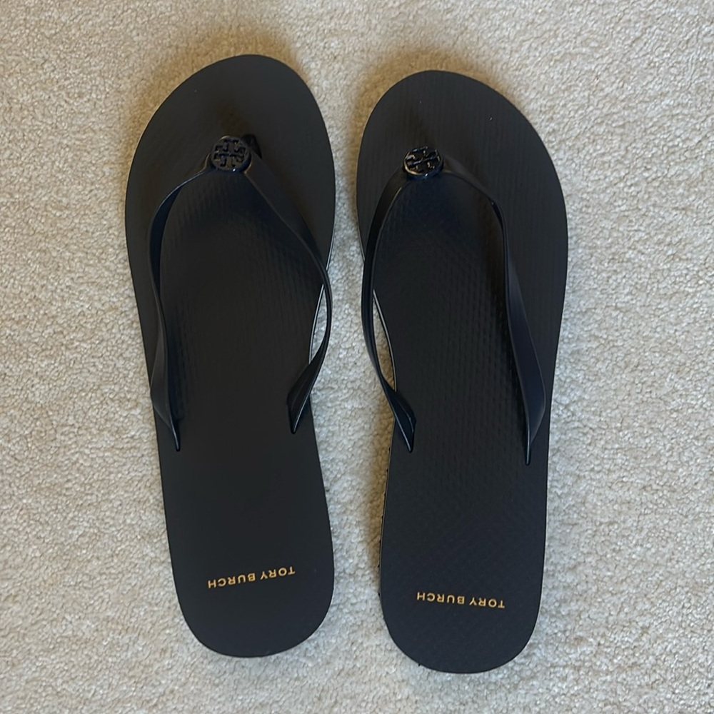 Tory Burch mini Minnie flip flop perfect navy, style 76732